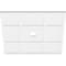 Ekena Millwork Rubik Architectural Grade PVC Contemporary Ceiling Medallion, 28"OD x 3"ID x 9 3/4"C x 1"P CMP28RK-03000 - alternate 3
